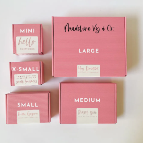 Pink boxes