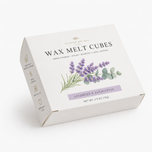 Bespoke Wax Melt Box with custom logo print in UK
