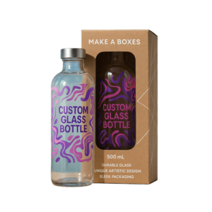 Custom Printed Glass Bottle Mailer Boxes with logo for UK brands